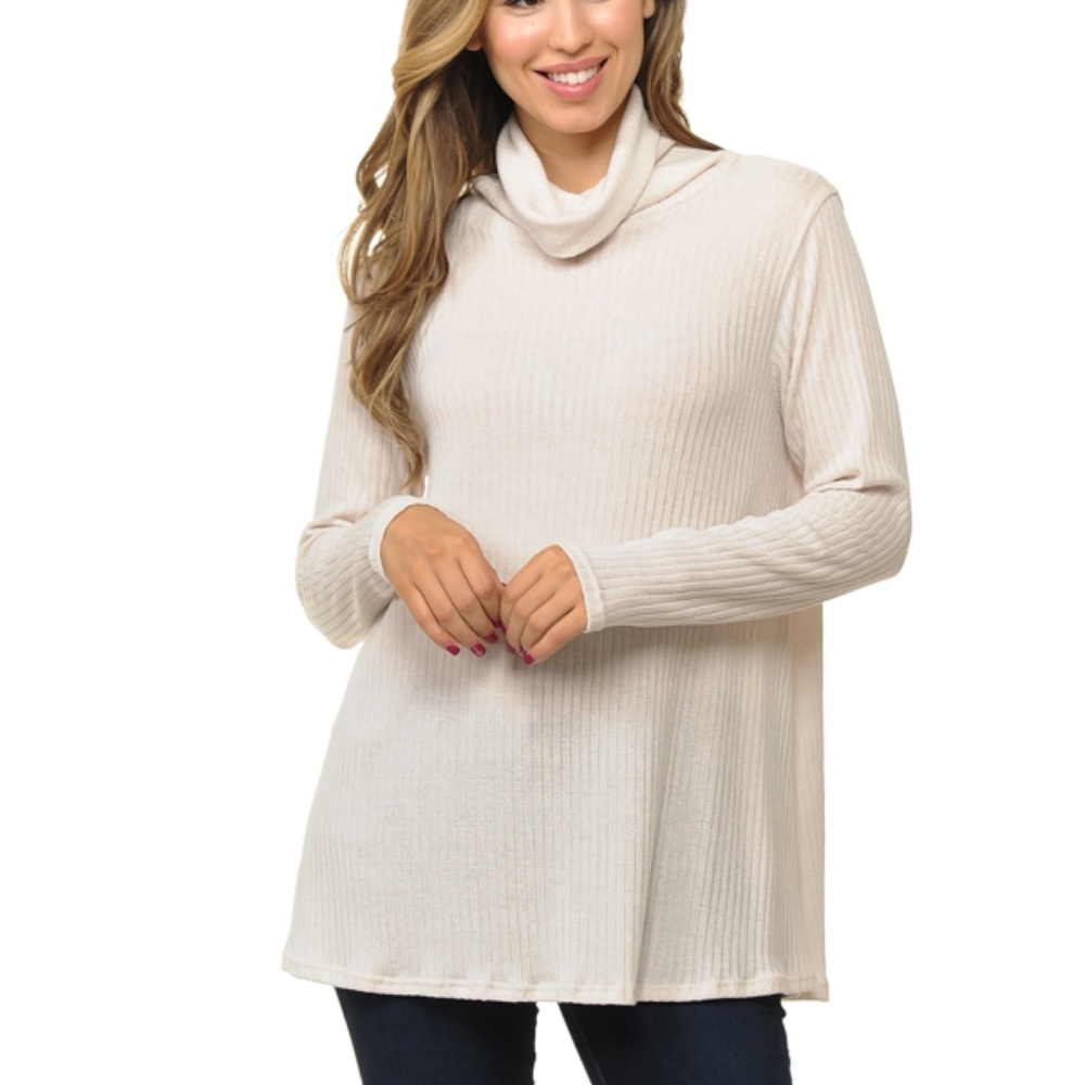 Cream Long Sleeve Tunic